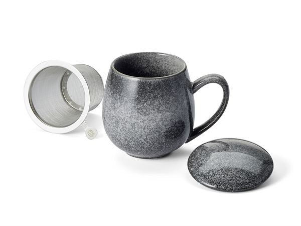 Tazza Saara Grigio sfumato con filtro e coperchio