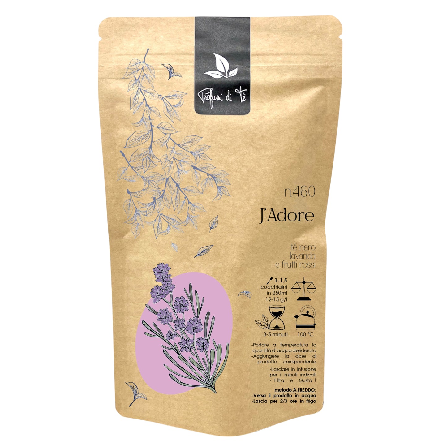 J'Adore – Tè Nero con Lavanda e Frutti Rossi