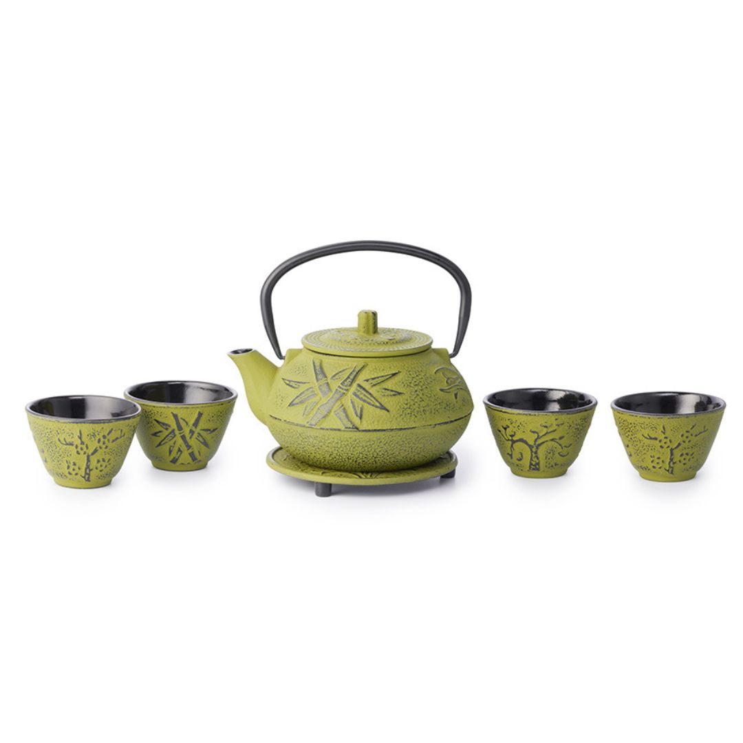 Set Ghisa Teiera + Tazzine Bamboo
