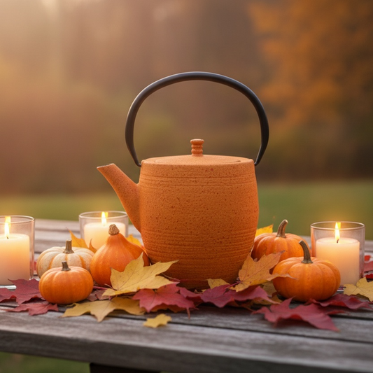Teiera in Ghisa Arancio 1.300 ML