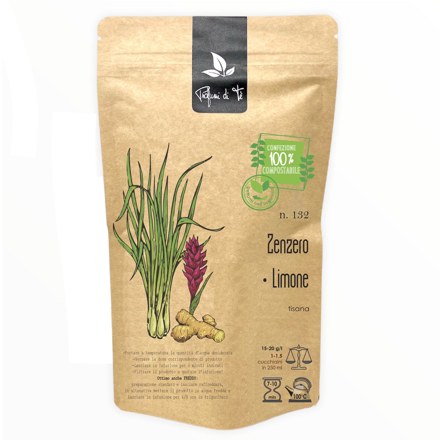 132 _ ZENZERO · LIMONE Busta da 100 g
