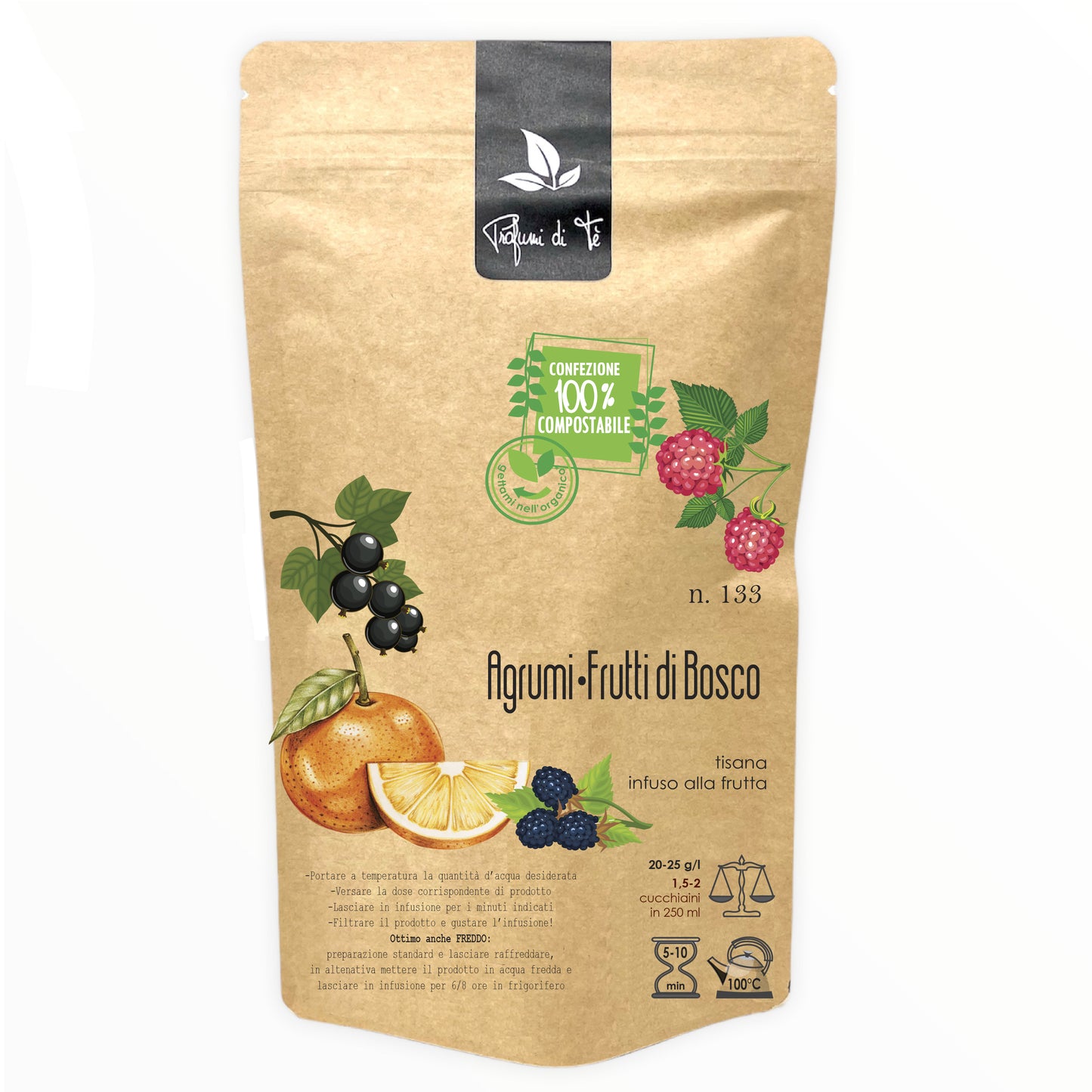 133 _ AGRUMI · FRUTTI DI BOSCO Busta da 100 g