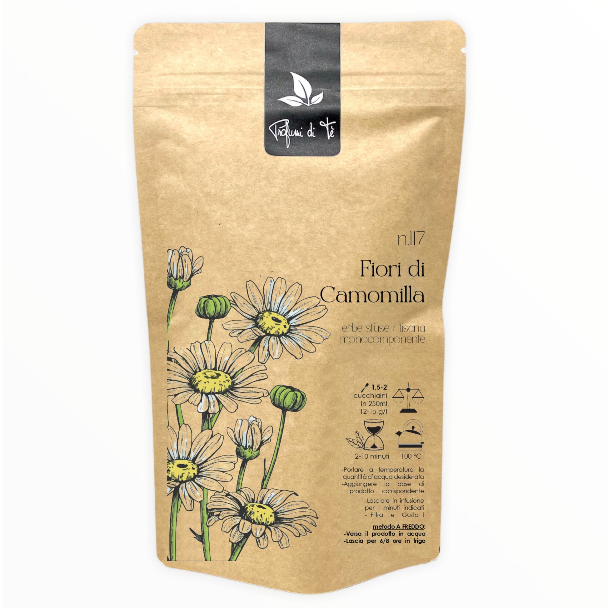 117B _ camomilla fiori di camomilla – Profumi di Tè