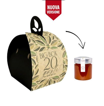 Big Box + Miele 50g | Selezione 20 Gusti – 20 Tazze di Tè e Infusi