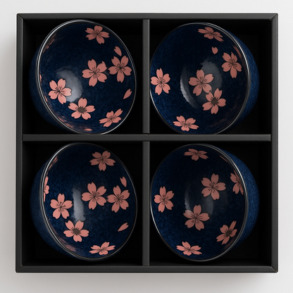 Set 4 Ciotole Giapponesi