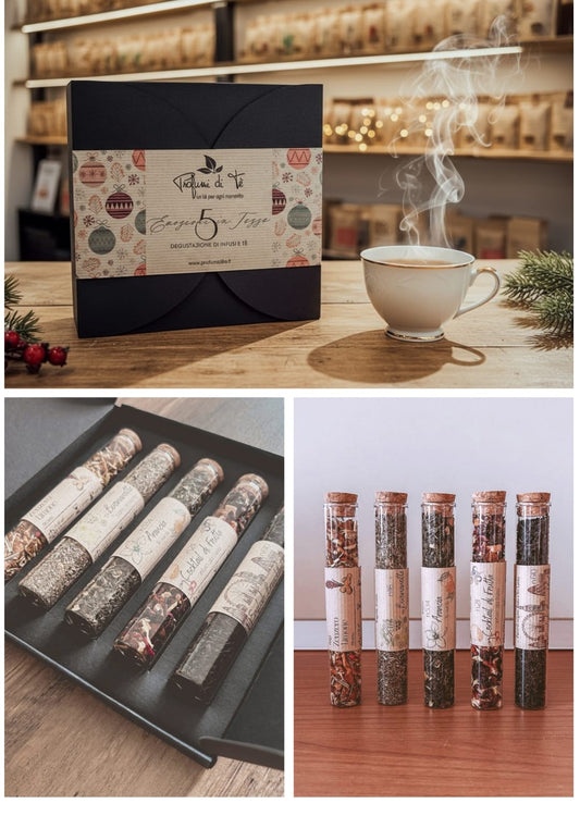 Set Regalo 5 Provette – Il Tuo Tè, Infusi e Tisane in Vetro