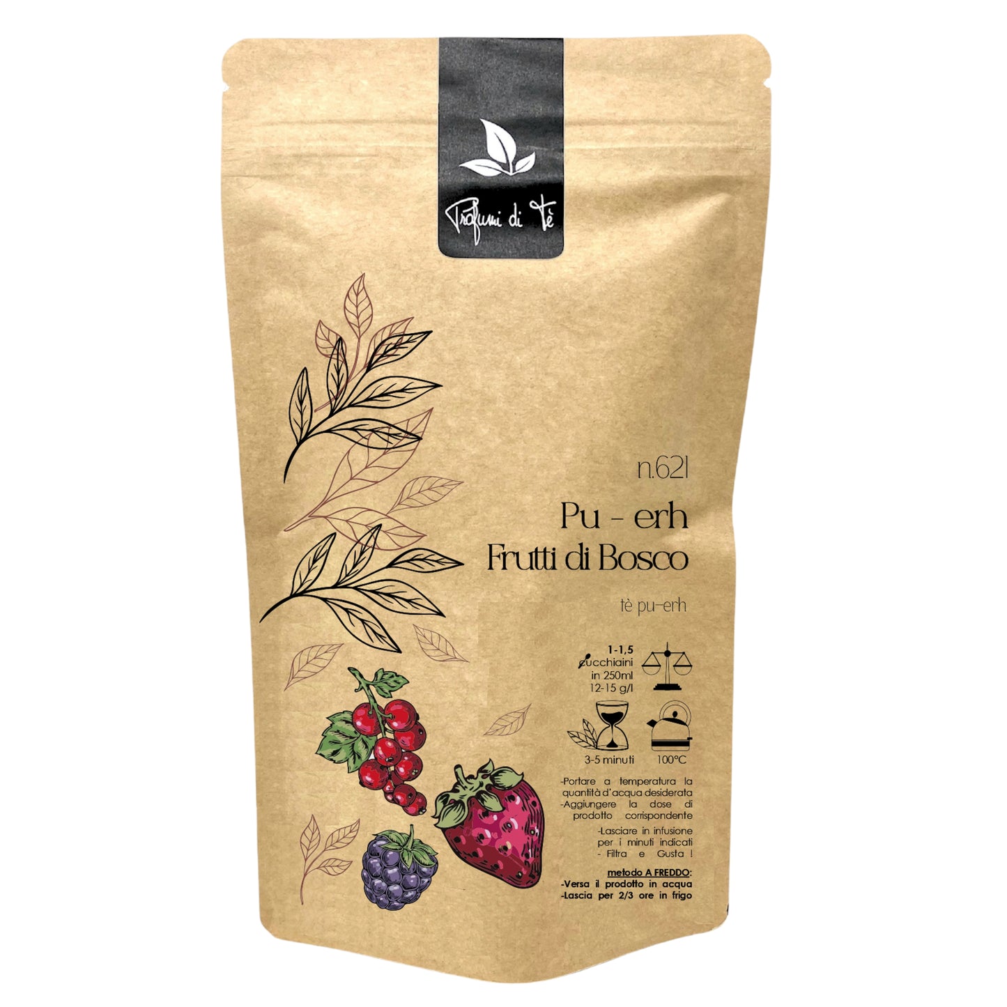 621 _ Pu Erh FRUTTI DI BOSCO - Profumi di Tè