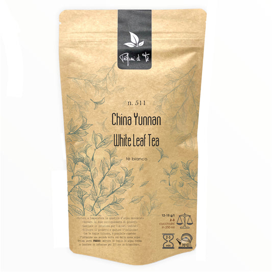 511 _ China Yunnan White Leaf Tea Busta da 50 g